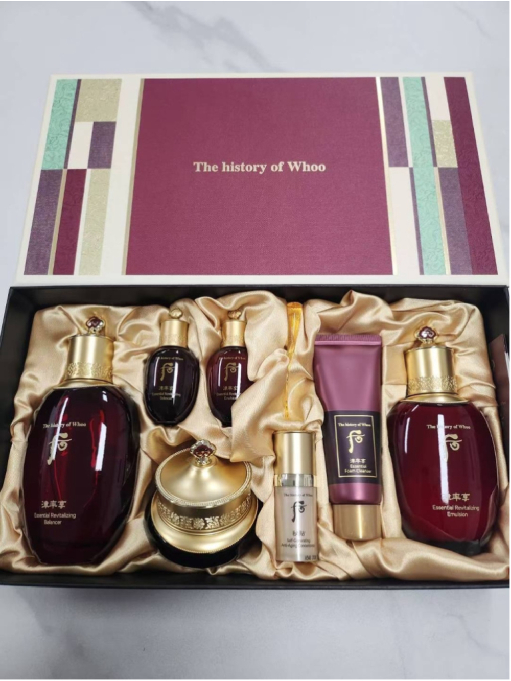 The history of Whoo Jinyulhyang Special 3pcs Set 7 Items Anti Aging K-Beauty
